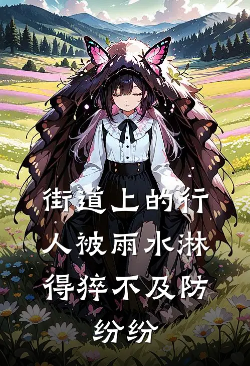 街道上的行人被雨水淋得猝不及防,纷纷