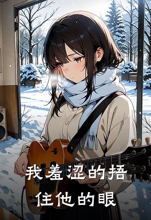 我羞涩的捂住他的眼