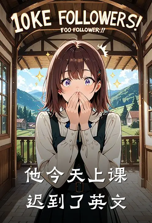 他今天上课迟到了英文