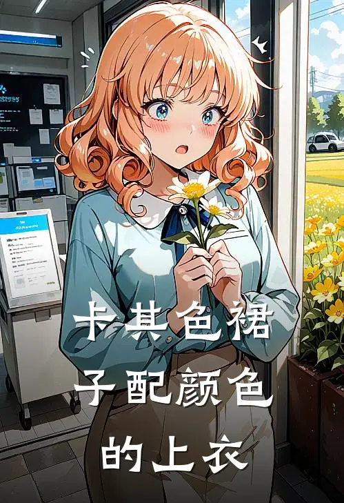 卡其色裙子配颜色的上衣