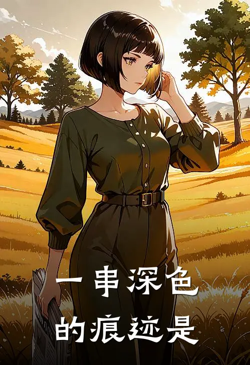 一串深色的痕迹是